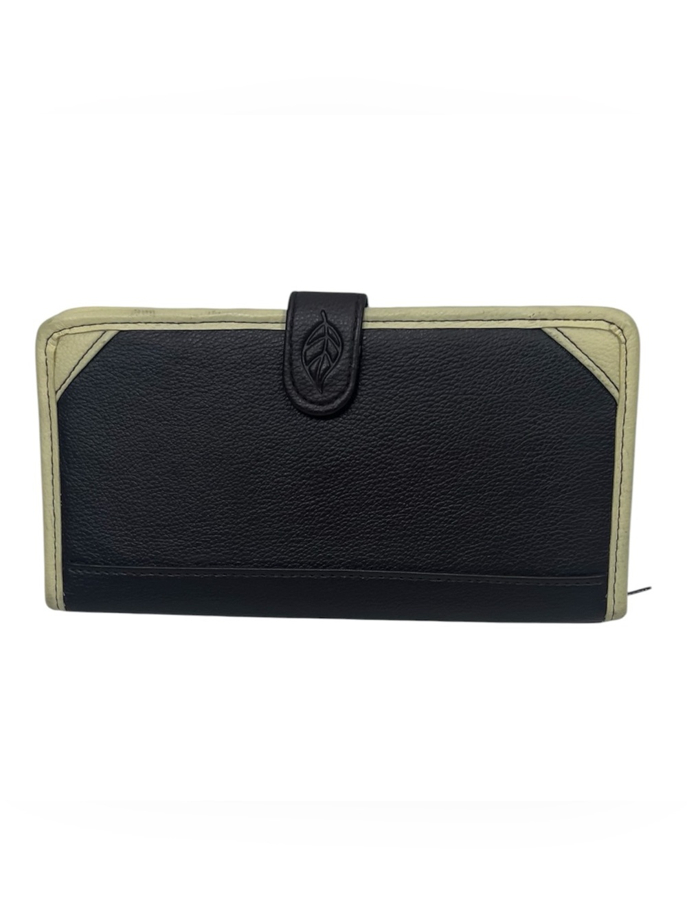 Women's two-tone checkbook wallet